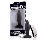 My Secret Screaming O Rechargeable Remote Control Vibrating Plug - Black